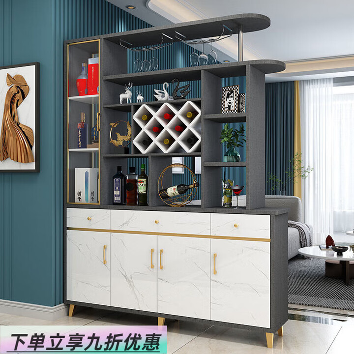 法卡威轻奢玄关柜进门客厅隔断柜酒柜鞋柜一体现代简约门厅柜双面屏风柜 H22款布纹加白160*35*200 到楼下【图片 价格 品牌 报价】-京东