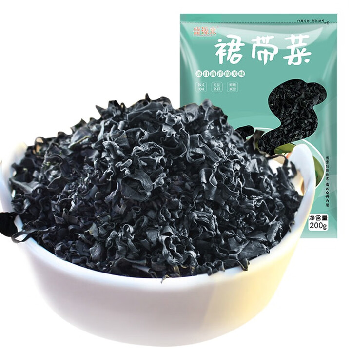 盛源来裙带菜韩式干燥干裙带菜干货海带裙海裙菜群代带汤儿童低脂肪 螺旋藻裙带菜200g【图片 价格 品牌 报价】-京东