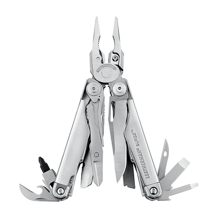 莱特曼Leatherman工具钳海啸SURGE美国多用组合工具钳子多功能家庭工具 银色/830165