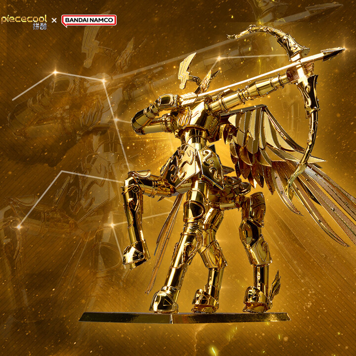 拼酷× 圣斗士星矢 黄金圣衣 射手座圣衣形态3d立体拼图生日礼物