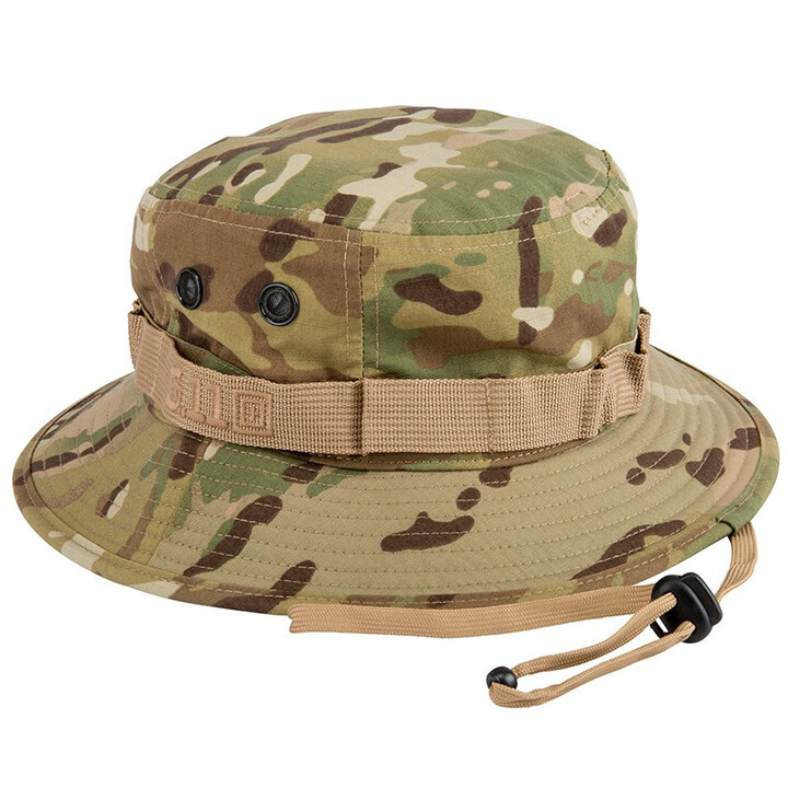 5.11美国5.11奔尼帽战术帽子防晒帽511户外渔夫帽夏季遮阳圆边帽89422 迷彩 M/L