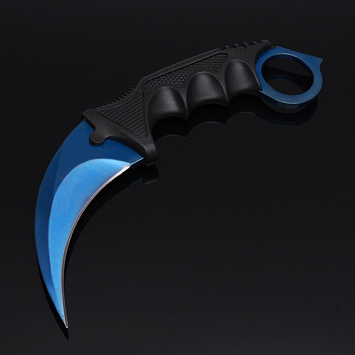 挺进者CS爪刀 CS爪子刀  游戏收藏CSGO真实爪刀 野营户外求生爪刀  蓝色