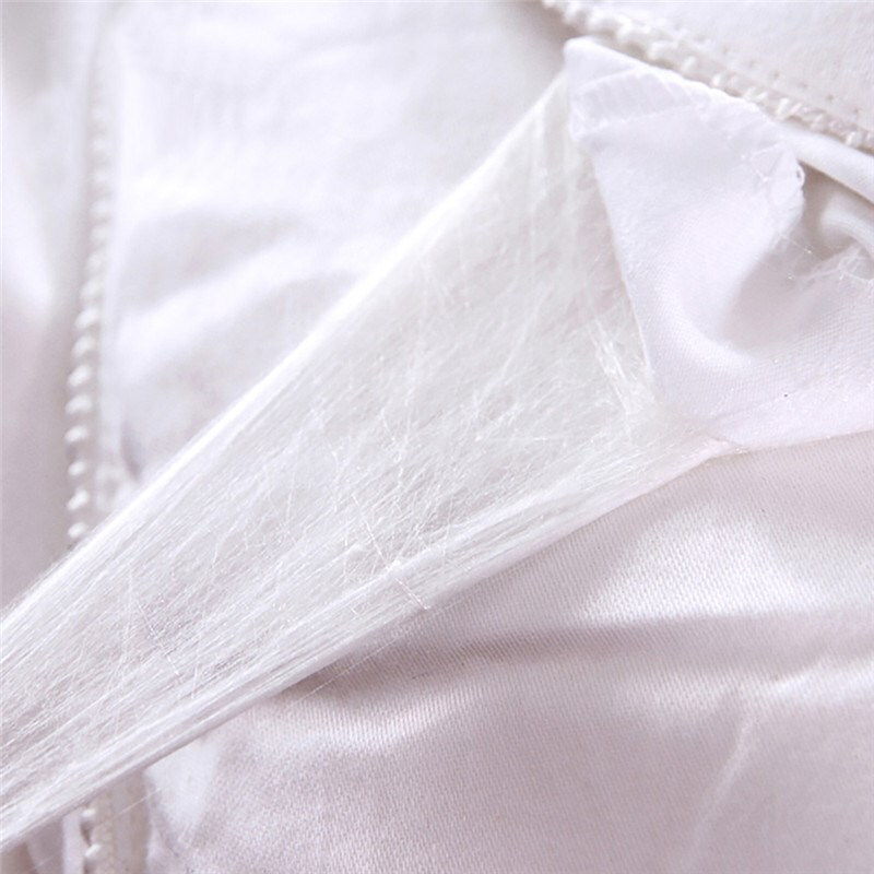 伊伊爱贡缎百分百桑蚕丝被白色1500克（单位：条） 白色 SC-C1W-150BN/200*230cm