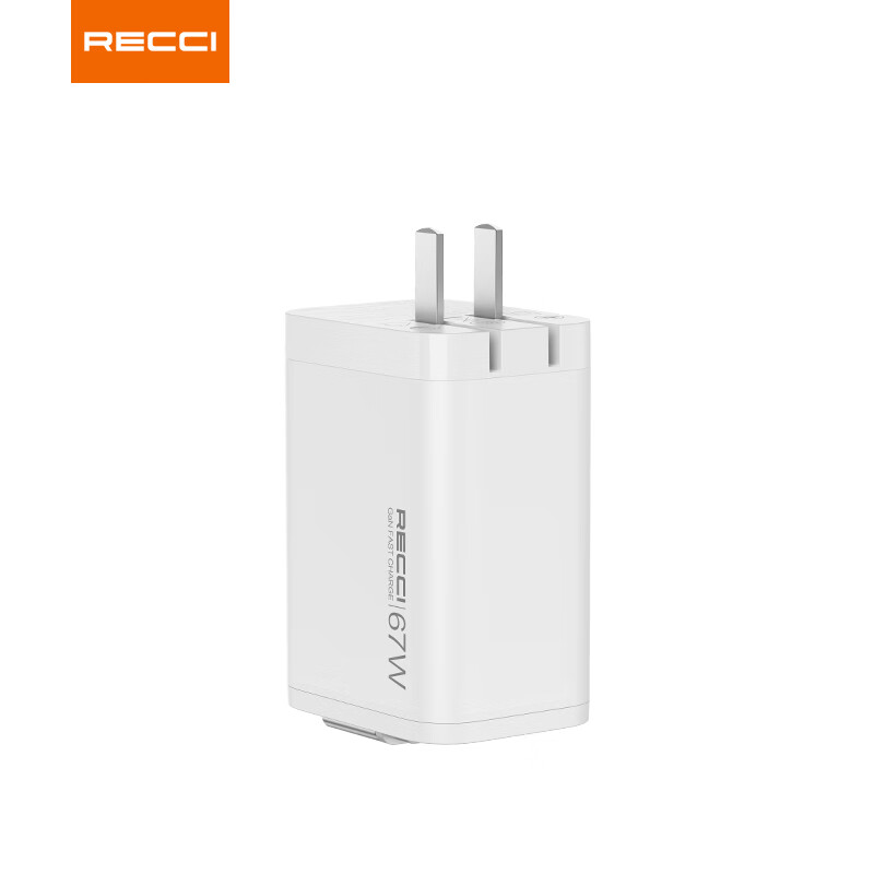 RECCI锐思RC103充电器67wGaN氮化镓双C口输出支持PD3.0快充协议PPS协议充头