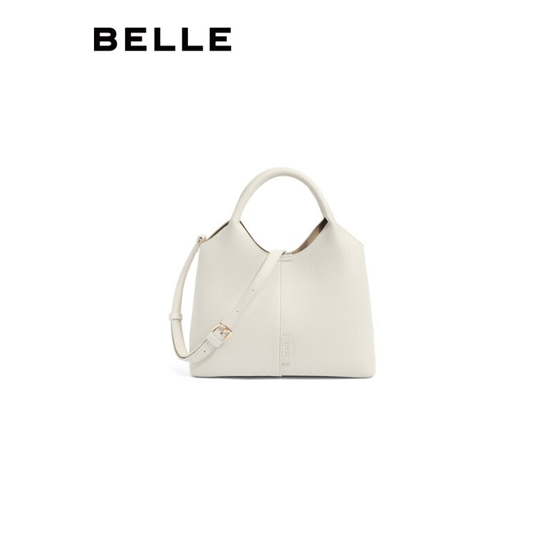 百丽包包女2023秋季新款简约通勤质感单肩斜挎手提托特包X9154CX3 米色 F