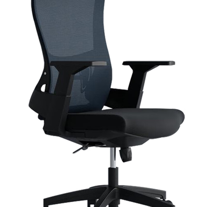 臻远ZY-6615办公椅弓形椅电脑椅职员椅会议椅子家用网面椅靠背椅 黑胶