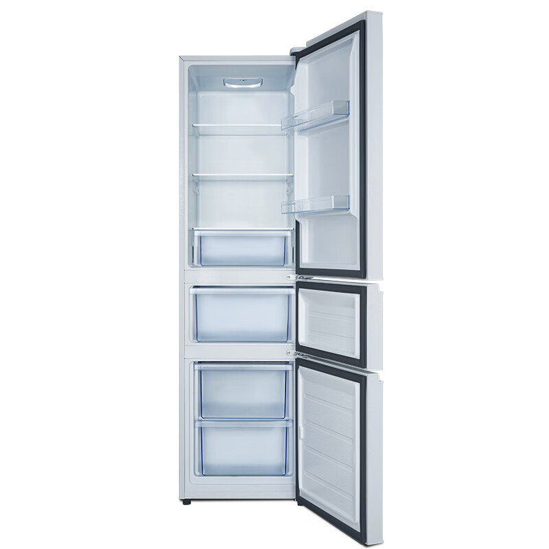 TCL冰箱 215升 三门 直冷微霜冰箱 中门软冷冻 即切即用（闪白银） 闪白银 BCD-215TC