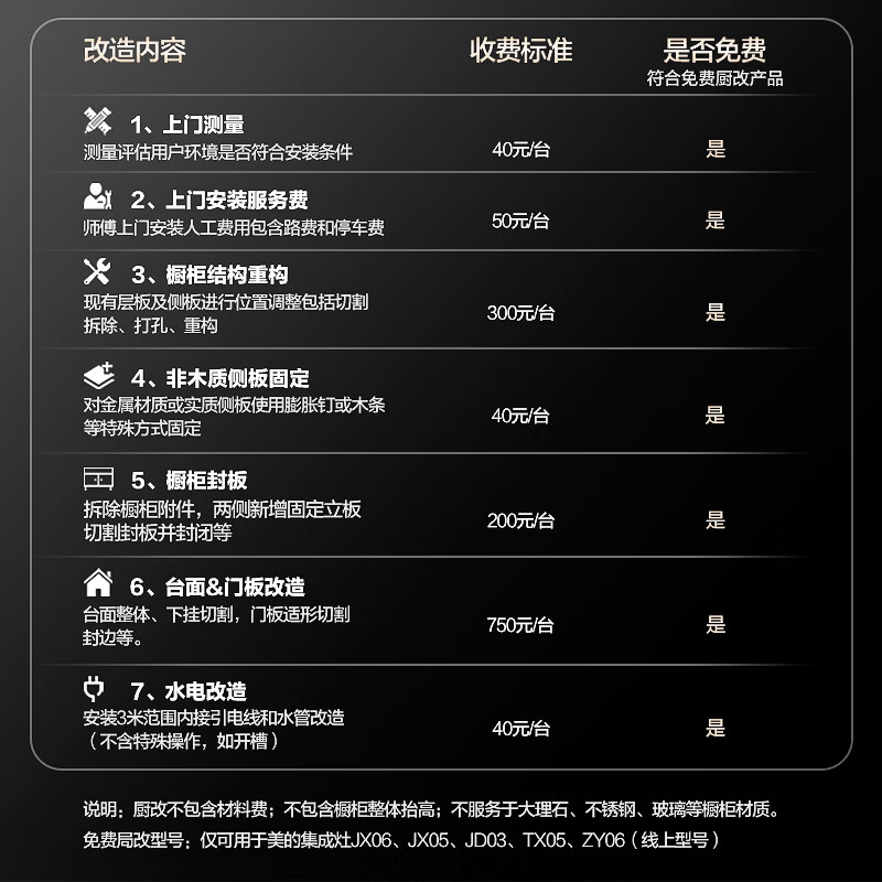 美的集成烹饪中心免费厨改