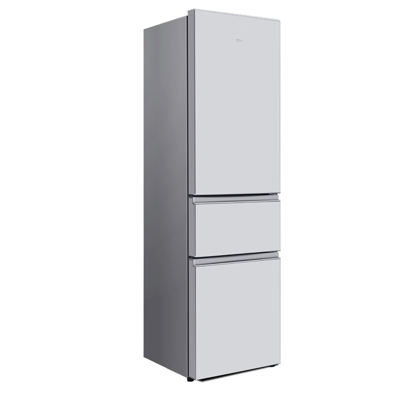 TCL冰箱 215升 三门 直冷微霜冰箱 中门软冷冻 即切即用（闪白银） 闪白银 BCD-215TC