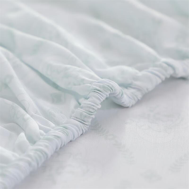 富安娜家纺床笠单件四季天丝凉感夏天单人床单床垫保护罩120*200cm