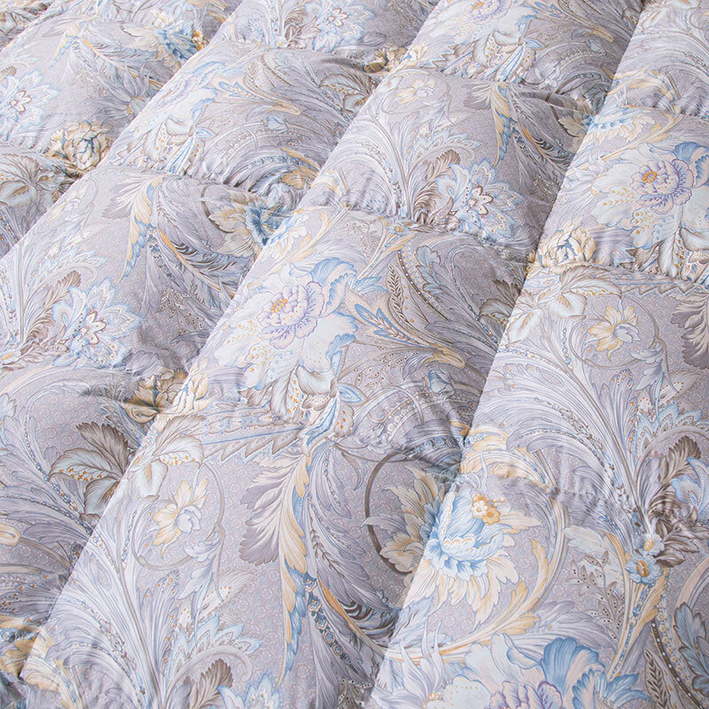 富安娜家纺羽绒被冬被 95%白鹅绒被子四季被芯 冬季保暖单人盖被 缪斯 1.2米床（152*210cm）