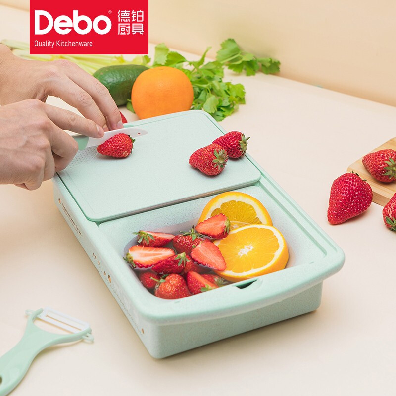 Debo德铂厨房工具果蔬沥水盒陶瓷瓜刨套装斯内谱