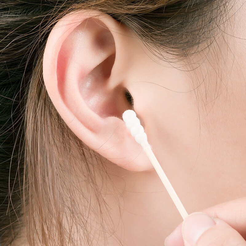 茶花（CHAHUA） 茶花棉签棉签棒化妆双头棉签掏耳朵棉棒日用棉花签120支装 4101高级棉球棒 2盒共240支