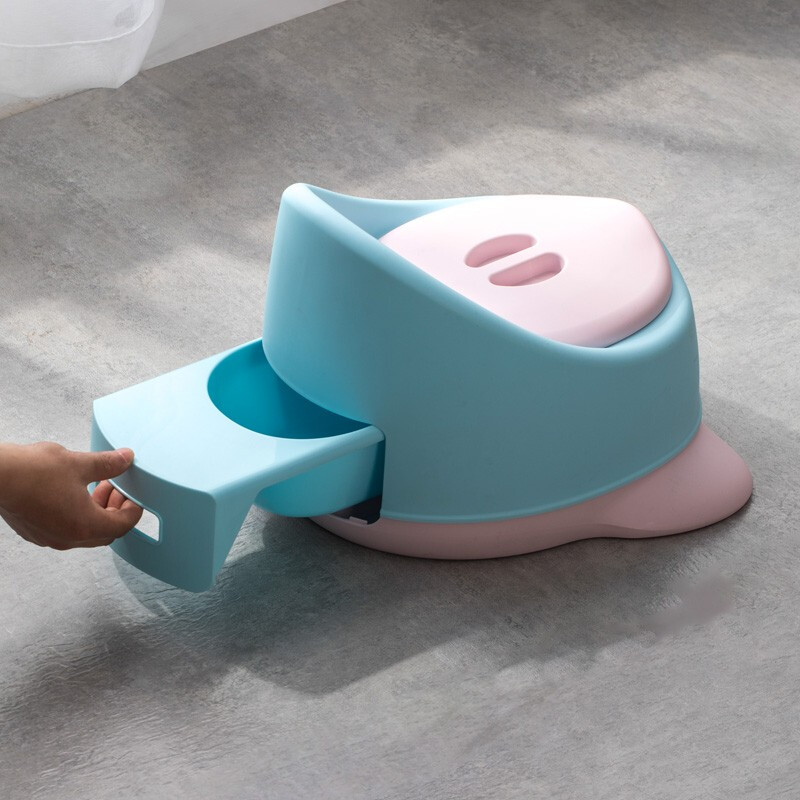 茶花儿童便盆家用儿童坐便器坐便圈男孩尿盆男女宝宝小马桶 婴粉色