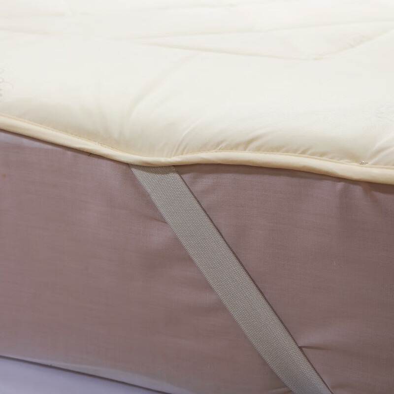 富安娜家纺床垫 保护床垫床褥垫 羊毛纤维保暖防滑 双人可折叠保护垫 120*200cm