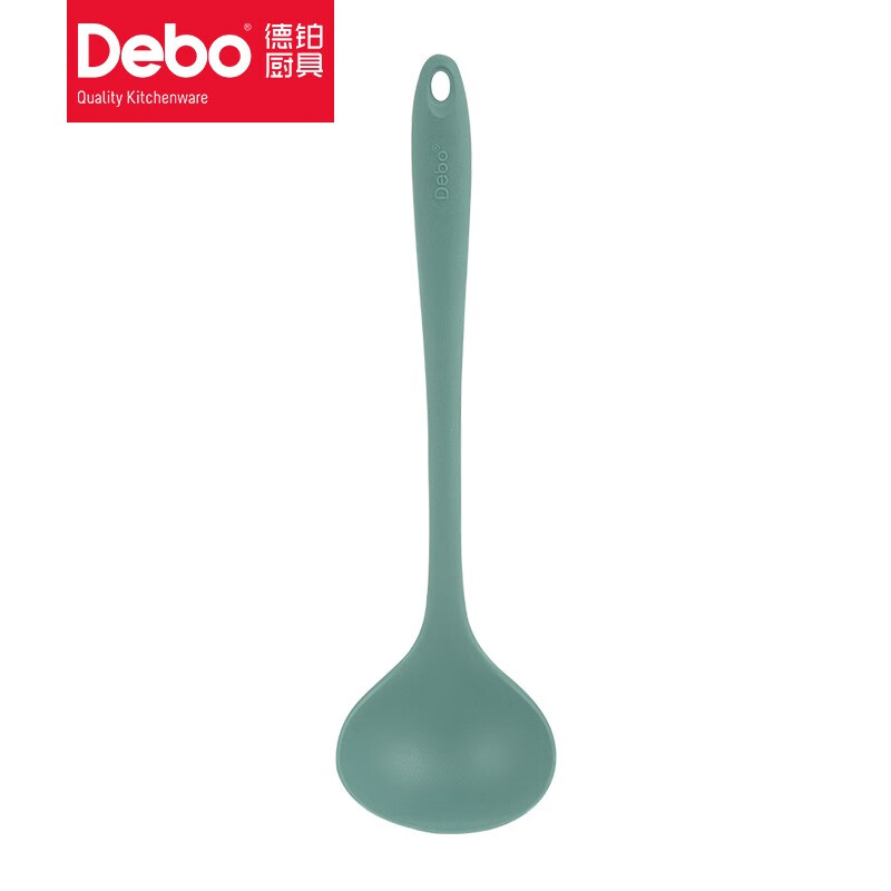 Debo 德铂海格威硅胶汤勺锅铲二件套 绿色
