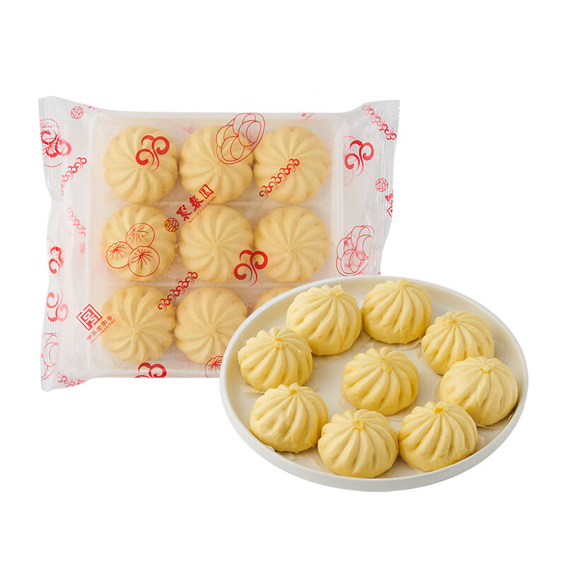 聚春园官方蛋黄流沙包爆汁咸蛋黄流沙包点心上班族早餐速冻包子速冻面点 蛋黄流沙包360g（40g*9）*5