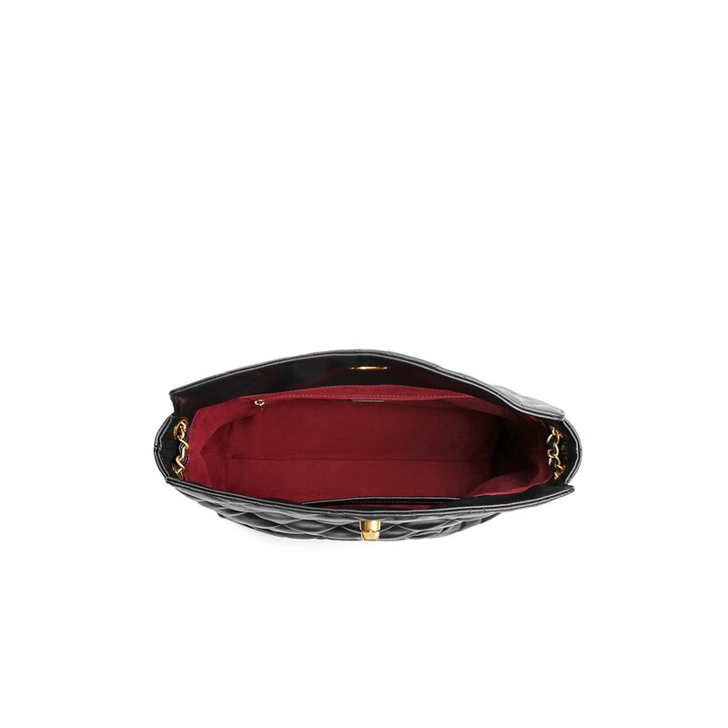 百丽包包女2023冬季新款小香风通勤大容量单肩斜挎托特包X9212DX3预售 黑色 F