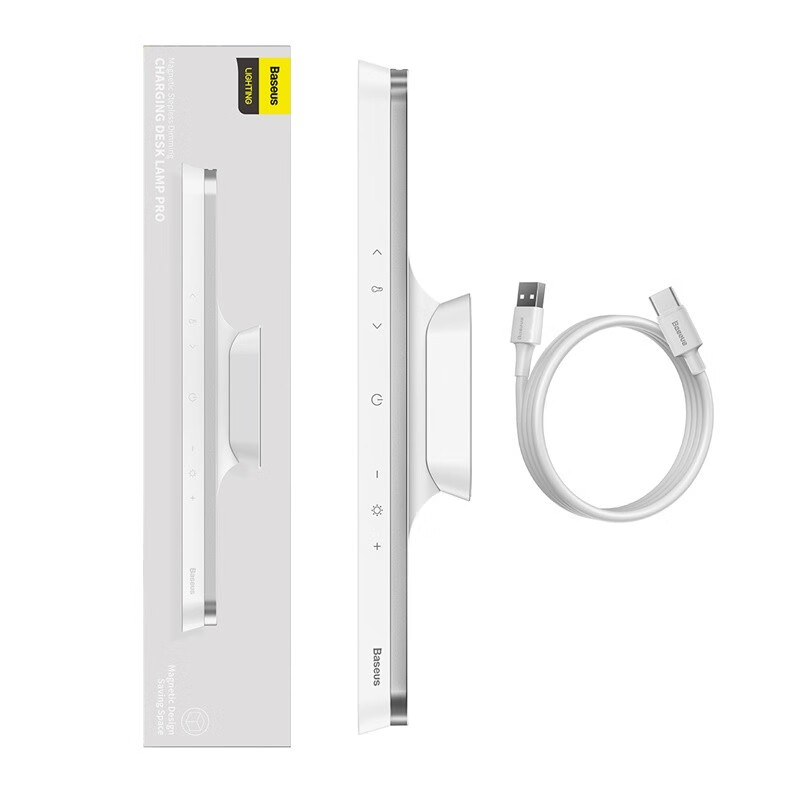 倍思台灯护眼学习专用酷毙灯宿舍阅读灯大学生充电LED磁铁吸附壁挂灯 经典白【酷毙灯】磁吸充电款