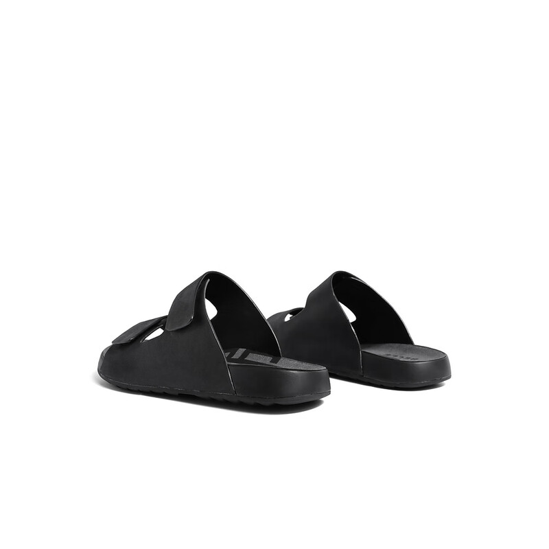 百丽真皮拖鞋男2023夏季新款商场同款牛皮清爽凉拖7YN01BT3 黑色 43