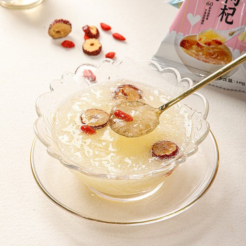 宏园宏园俏佳小倪冻干银耳羹160g枸杞莲子红枣雪梨木瓜银耳汤代餐速食 雪梨枸杞银耳羹160g