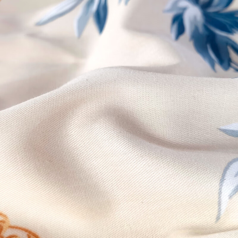 富安娜家纺 纯棉被套升级抑菌全棉单件被罩 双人 1米8床适用(230*229cm)