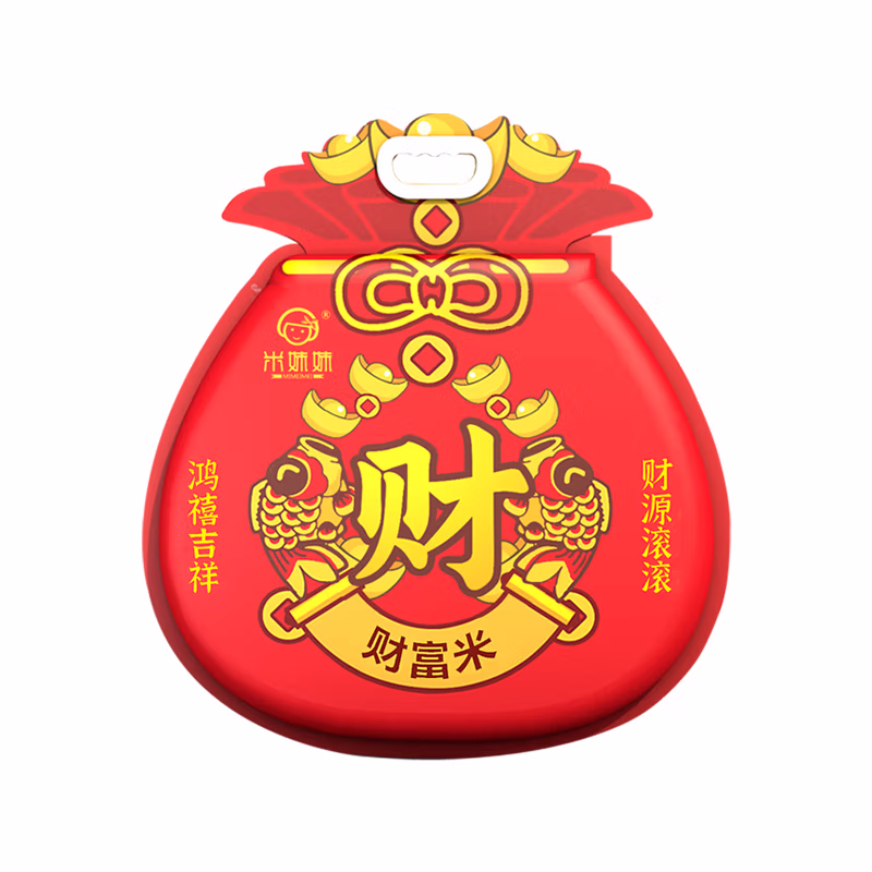 米妹妹 福袋财富米 真空包装 五常粥米 1kg (单位:袋)（平台编码：572768）