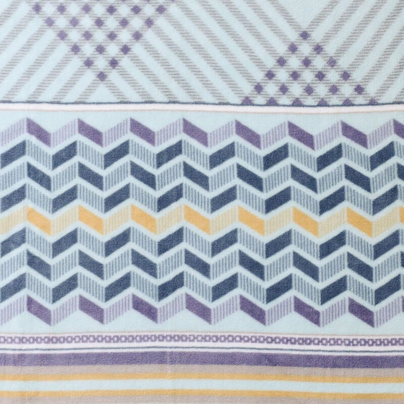 富安娜 单层法兰绒毯\时空谜魅\80*120cm\蓝