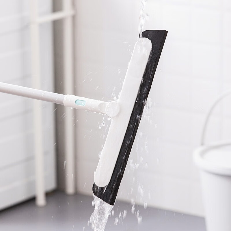 茶花玻璃刮水器家用刮子擦窗器刮水器地刮擦玻璃神器窗户清洁工具 【长柄2个装】长柄玻璃刷