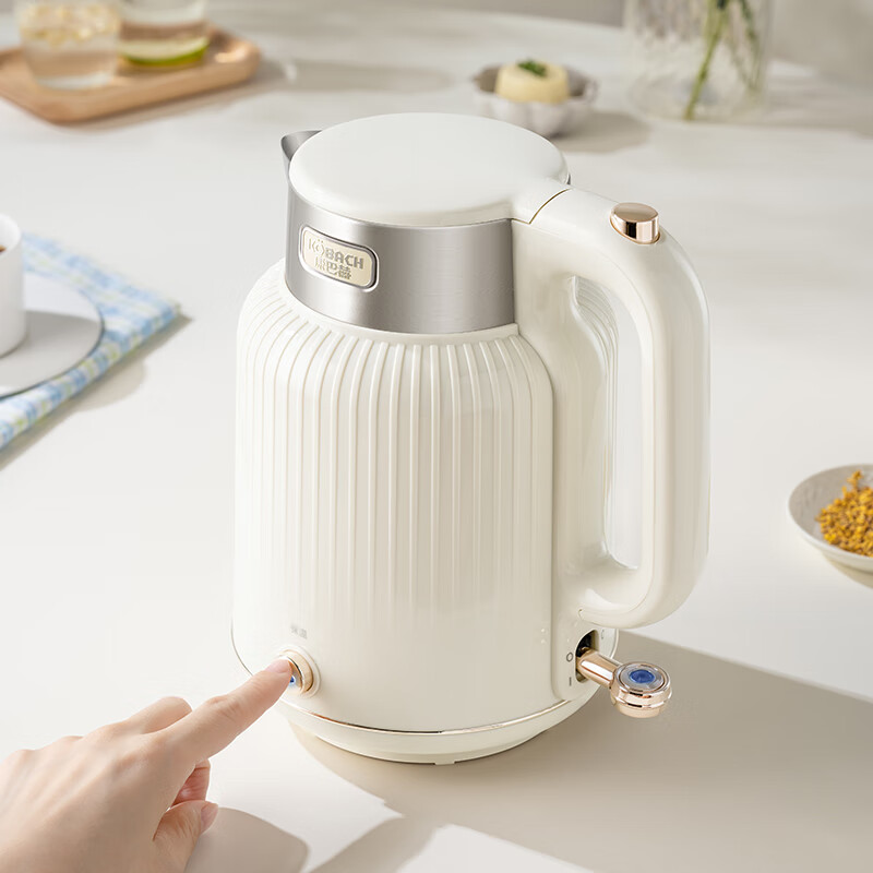 康巴赫保温电热水壶 浅杏色 1.8L