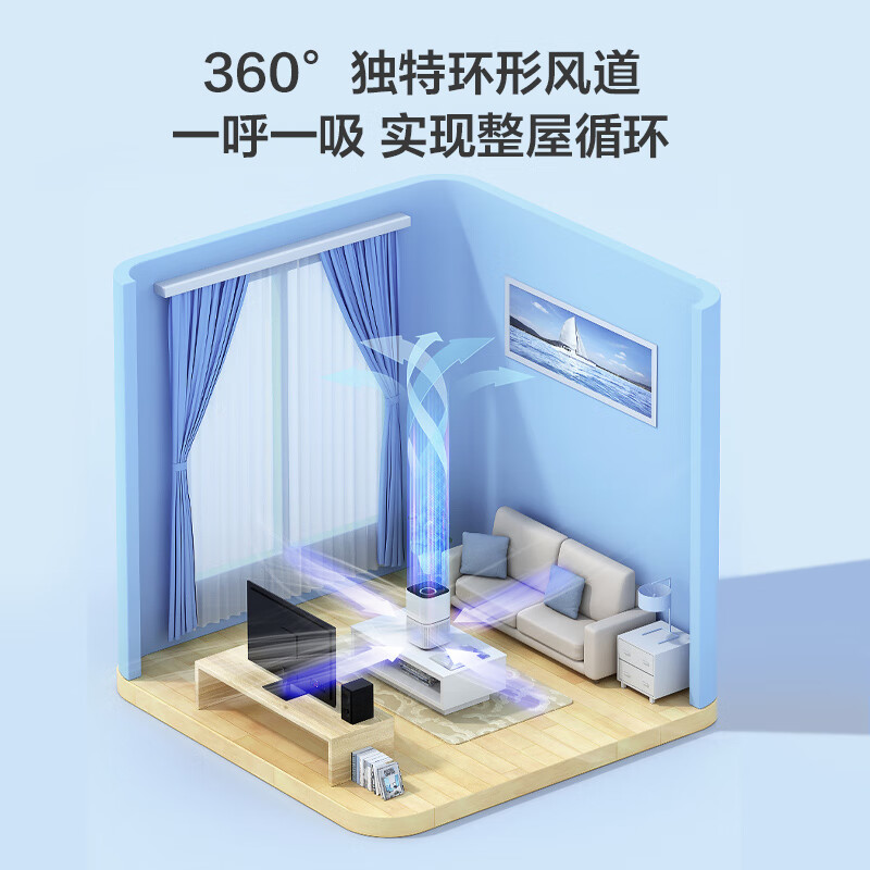 美的（Midea）【小巧速净】净离子强效除菌 空气净化器除甲醛颗粒物 除异味轻音智能空气净化器KJ200G-Z1