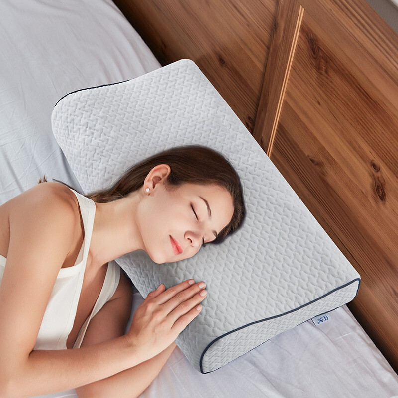佳奥（JAGO） 泰国天然乳胶枕头90%天然乳胶波浪颗粒乳胶枕按摩枕头成人单枕X 天丝大颗粒按摩款-58x37x12-10CM
