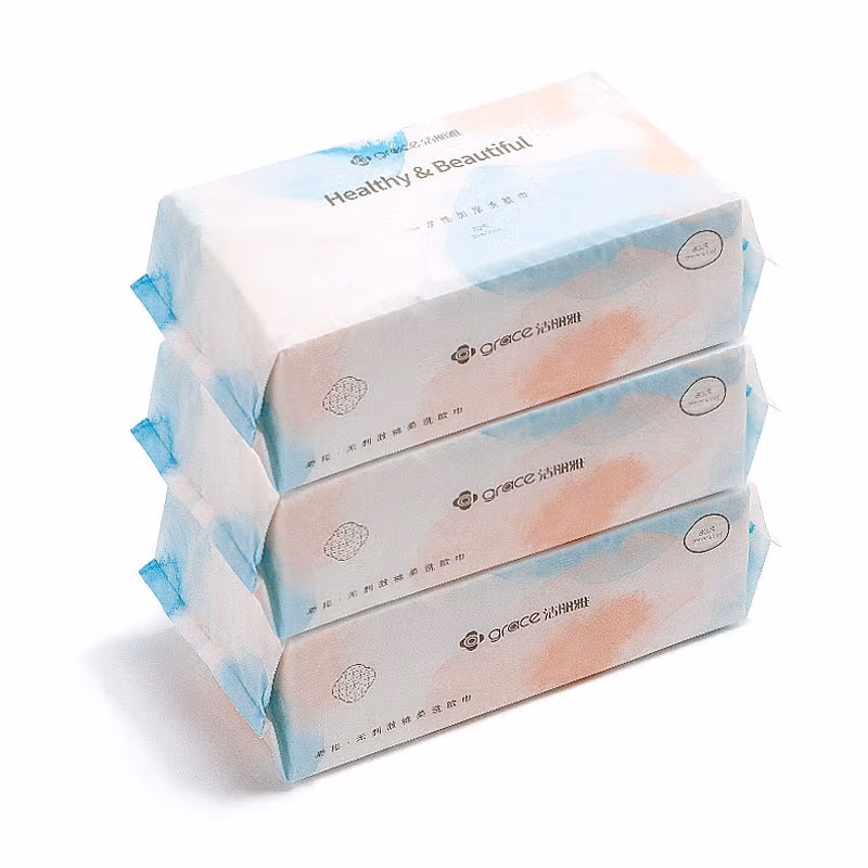 洁丽雅 一次性洗脸巾家用洁面巾 3包 MRJ029-3 柔和*80片*3包装