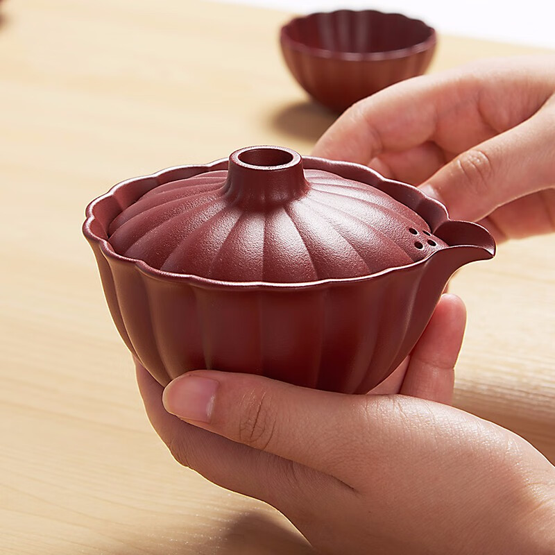 清朴堂葵纹宝器随享套装紫砂便携茶具花香小种红茶随身茶具定制礼品礼物