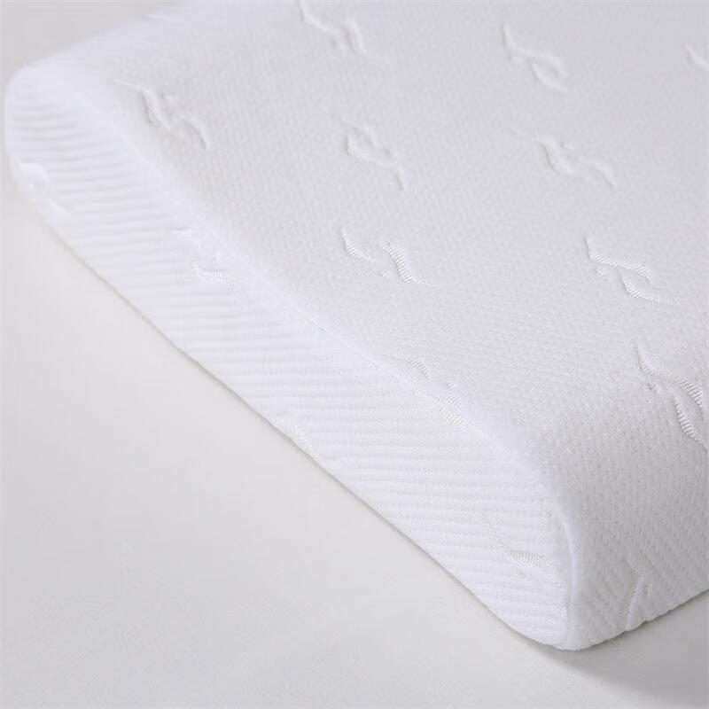 富安娜家纺乳胶枕头 泰国进口天然乳胶枕芯成人 护颈乳胶枕 60*40cm（10-8cm）外套不可拆