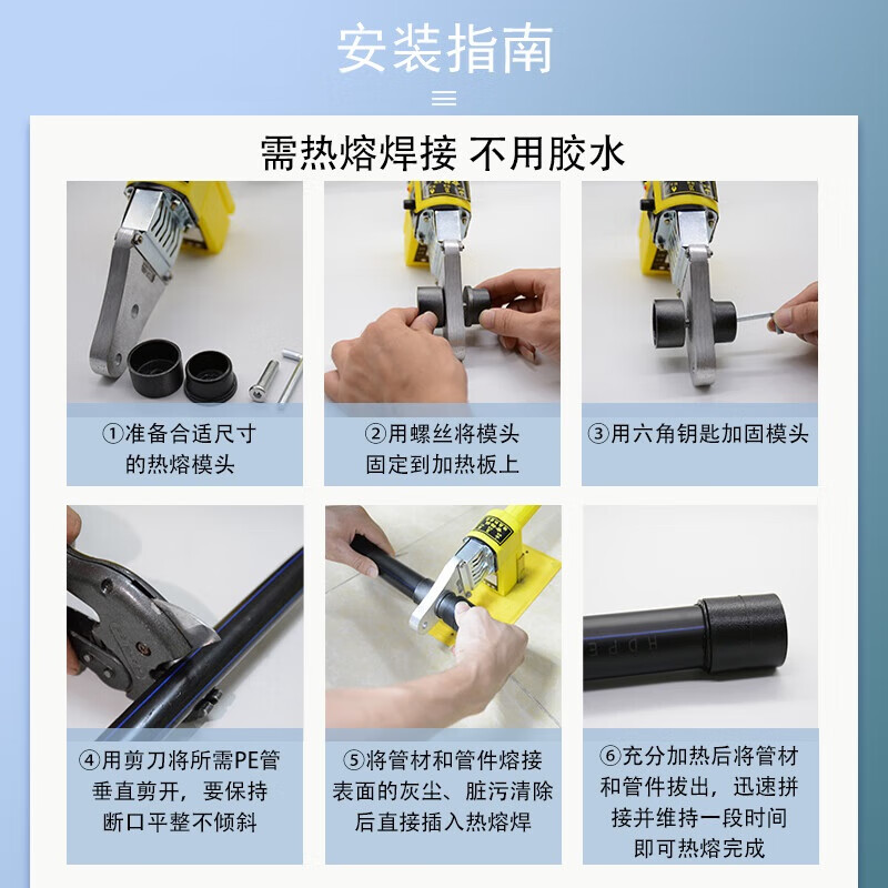 PWS PE水管配件内丝直接内牙内螺纹直接头