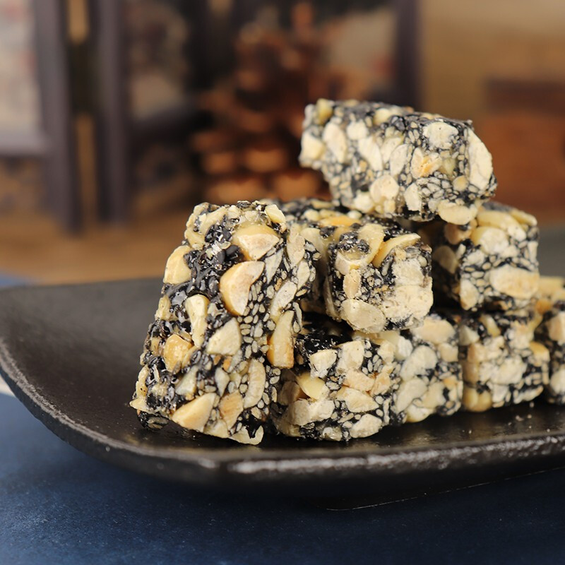 聚春园 官方黑芝麻酥120g休闲零食糖果花生酥糖福建特产传统怀旧零食 黑芝麻酥120g