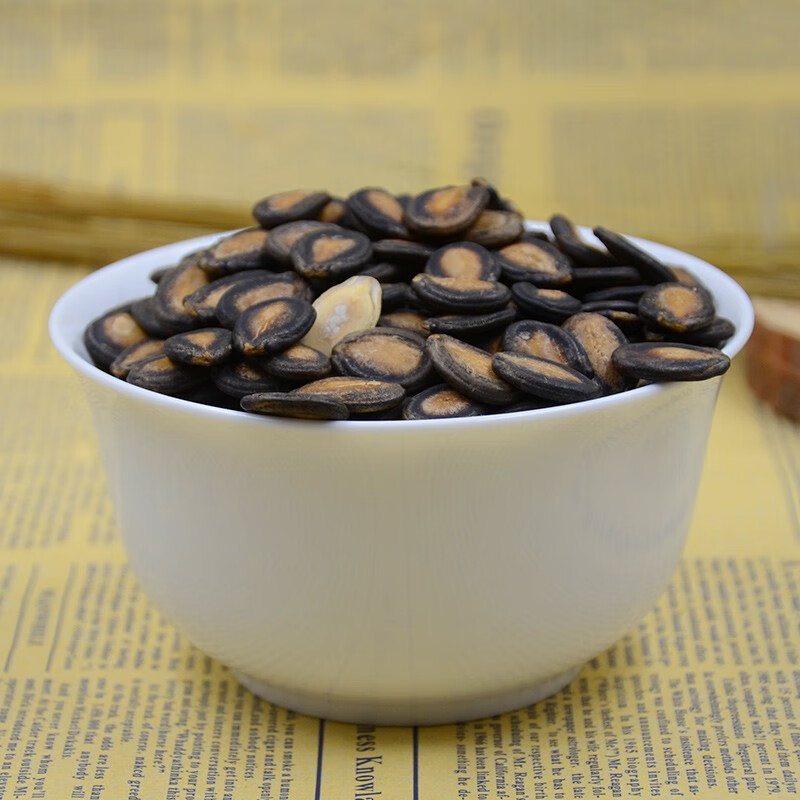 百联 瓜子福建特产甘草瓜子西瓜子大片桶装年货坚果炒货休闲零食特产500g