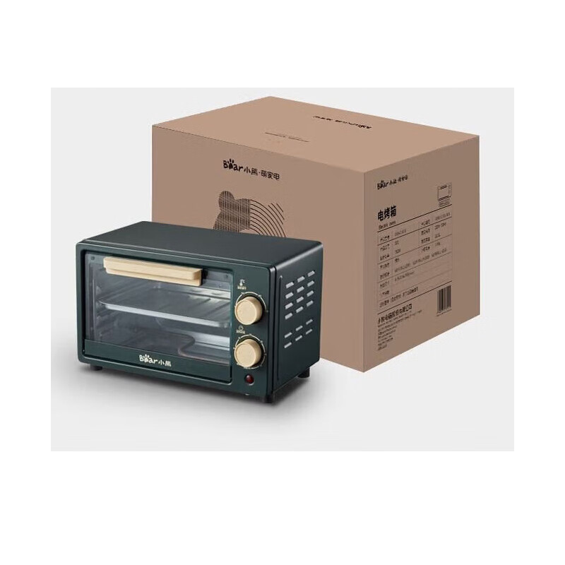 小熊 电烤箱迷你烤箱多用10L家用容量独立控温控时烘烤 DKX-F10H2