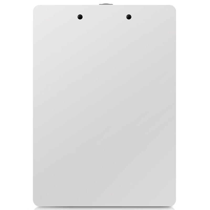 得力(deli)A4书写板夹文件夹 金属强力夹塑料文件夹菜单夹 多功能写字垫板 办公用品9248白色