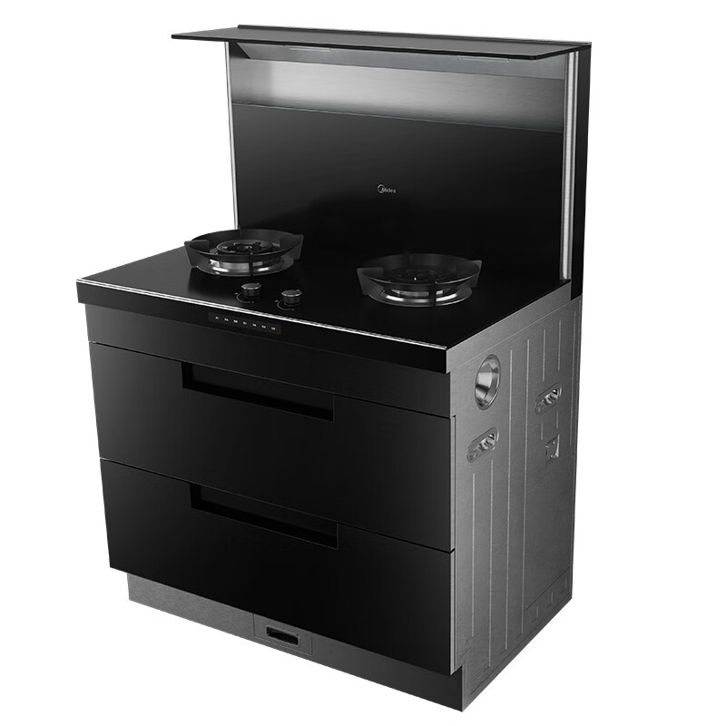 美的（Midea）集成灶 油烟机 燃气灶 消毒柜 储物柜 集成灶一体灶 18立方大吸力 4.8大火力 液化气 D11