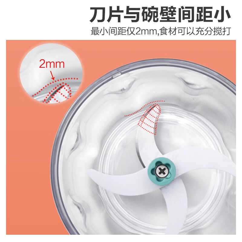 小熊伊万（BEAREWAN）捣蒜器 打压蒜泥捣碎神器 家用拉蒜器绞肉馅搅碎机器 CX-D0005