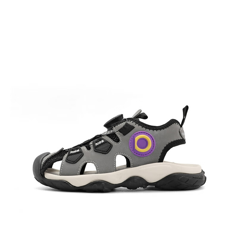 百丽透气凉鞋童鞋2023夏季新商场同款帅气凉鞋03110B73 黑色 29