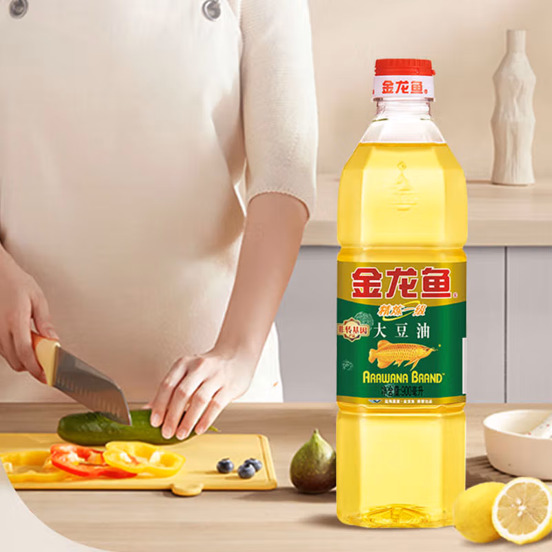 金龙鱼精炼一级大豆油900ml(两个一组)