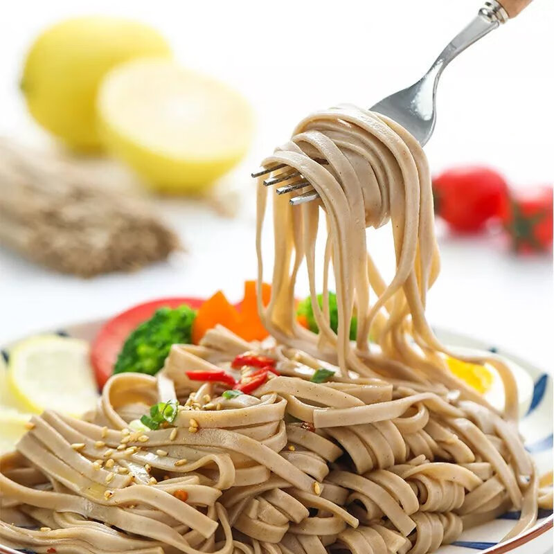 燕之坊荞麦面低脂速食杂粮主食饱腹粗粮营养早餐黑麦荞麦挂面健身 【盒装】黑麦荞麦挂面200g*8