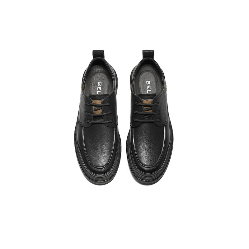 百丽时尚休闲鞋男2023秋季新款户外潮搭舒适低帮工装鞋A1309CM3预售 黑色 38