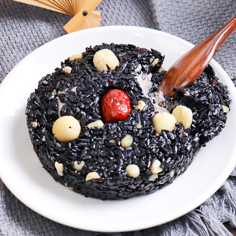 聚春园 官方福州乌米芋泥330g速食烹饪烘焙原料方便加热糯米饭八宝饭 乌米芋泥八宝饭330g