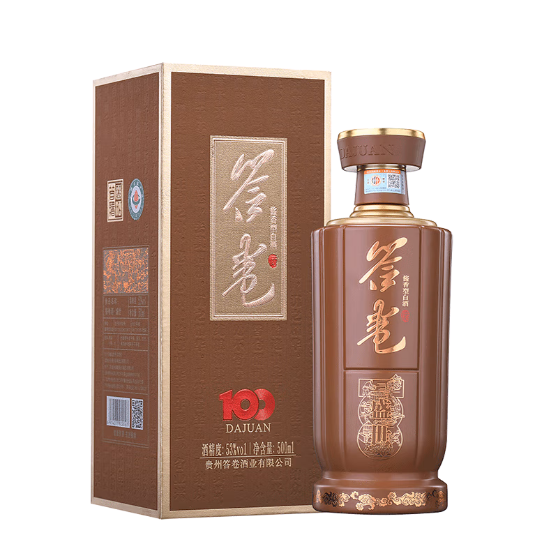 答卷贵州滴藏 酱香型白酒 盛世 53%vol 500mL 单瓶装