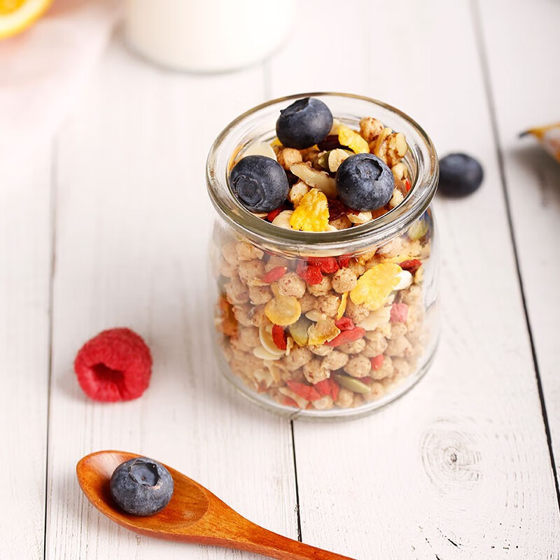 臻味天天麦香系列 混合水果坚果燕麦片 即食早餐麦片 牛奶搭档 1260g天天麦香