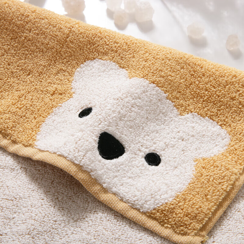 金号毛巾家纺 A类纯棉儿童毛巾洗脸小方巾小毛巾 婴儿方巾31*30cm